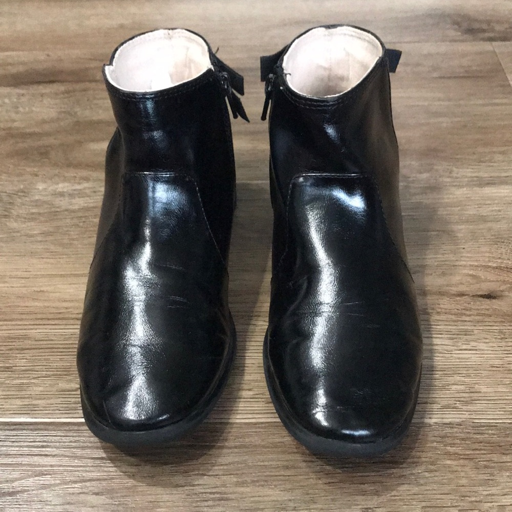 Zara leather girls booties